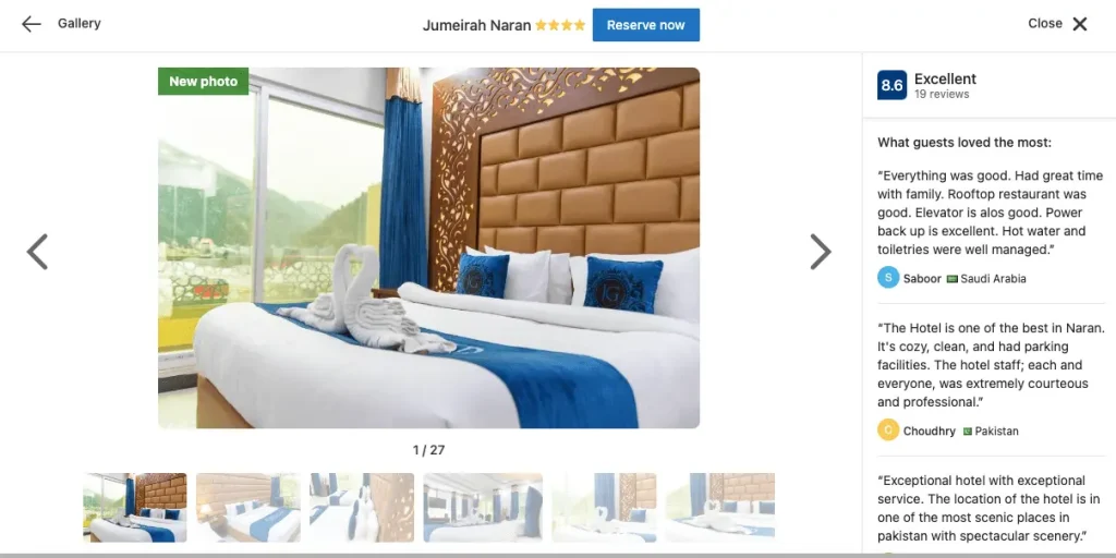Jumeirah Naran Kaghan Hotels and Resorts