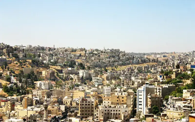 Amman, Jordan This city is known for its rich history and culture. It has several historical sites, including the Roman ruins of Jerash and the Citadel. 