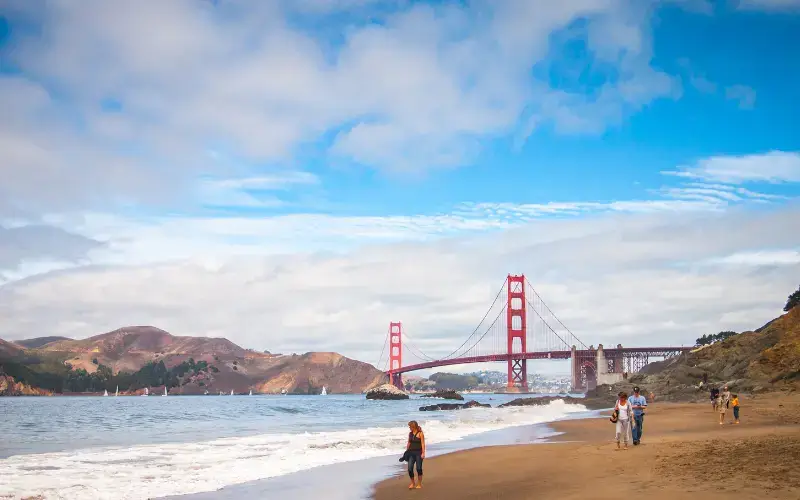  Baker Beach is one of the best family beaches