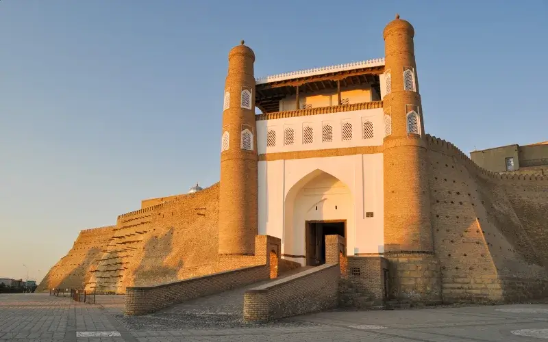 Ark of Bukhara Fortress in Uzbekistan (Frontage)