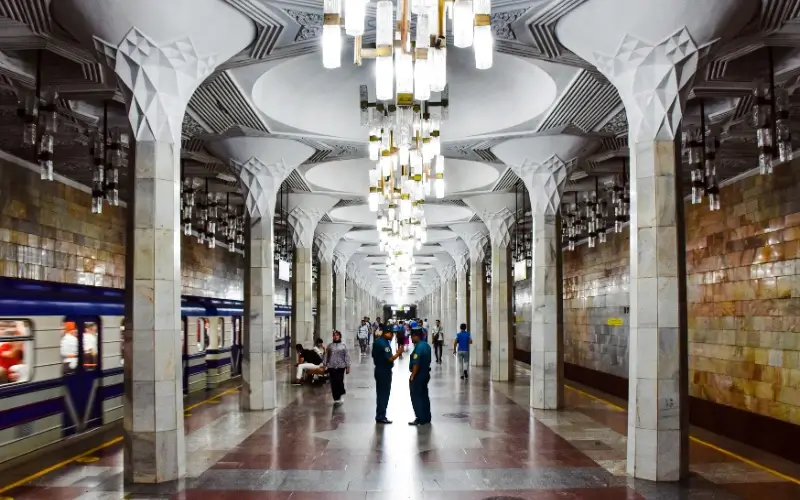 Artistic Tashkent Metro Art Station, Uzbekistan