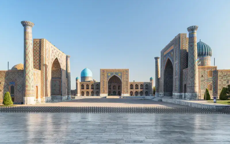 Registan Square in Samarkand, Uzbekistan